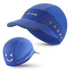 Czapka letnia z oddychającego jedwabiu WEST BIKING YP0201426 - Niebieska. Niebieskie czapki damskie WEST BIKING, na lato, bez wzorów, z materiału. Za 79.60 zł.