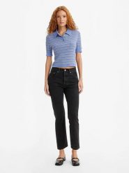 Levi's Dżinsy "501" - Slim fit - w kolorze czarnym rozmiar: W28/L30. Czarne jeansy damskie Levi's, z podwyższonym stanem. Za 149.31 zł.