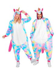 Carnival Party Kombinezon kostiumowy "Unicorn" w kolorze białym ze wzorem rozmiar: L/XL. Białe kombinezony damskie Carnival Party, l, bez wzorów, bez kołnierzyka, bez ramiączek, krótkie. Za 130.99 zł.