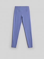 4F Legginsy do jogi szybkoschnące damskie - niebieskie M. Niebieskie legginsy damskie 4F, l, bez wzorów, z materiału. Za 149.99 zł.