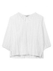 Herrlicher Bluzka "Norina" w kolorze białym rozmiar: M. Białe bluzki damskie Herrlicher, m, bez wzorów, bez kołnierzyka, bez ramiączek. Za 113.99 zł.