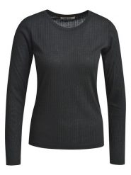 Smith & Soul Koszulka w kolorze czarnym rozmiar: XL. Czarne bluzki damskie Smith & Soul, xl, bez wzorów, prążkowane, bez kołnierzyka, bez ramiączek. Za 86.99 zł.