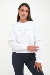 Bluza damska z zamkami ELISABETTA FRANCHI. Bluzy damskie Elisabetta Franchi, bez wzorów, bez kaptura. Za 1,969.00 zł.