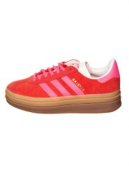 Adidas Skórzane sneakersy "Gazelle Bold" w kolorze czerwonym rozmiar: 38. Czerwone obuwie sportowe damskie Adidas, bez zapięcia. Za 361.02 zł.