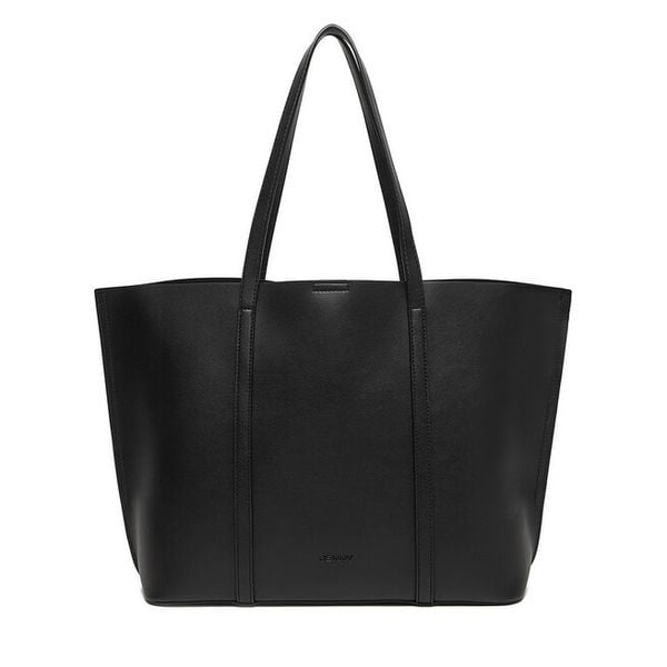 Torebka JENNY. Czarne shopper bag Jenny, bez wzorów, bez dodatków. Za 169.99 zł.