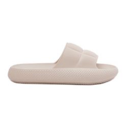 Piankowe Klapki Damskie LEE Maya Slider Women Low 50251016 Beżowe beżowy. Brązowe klapki damskie bez wzorów, bez obcasa, bez zapięcia. Za 163.66 zł.