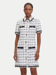 KARL LAGERFELD Sukienka dzianinowa A3W13031 Écru Regular Fit. Sukienki damskie KARL LAGERFELD, bez wzorów, z dzianiny, bez ramiączek. Za 1,199.00 zł.