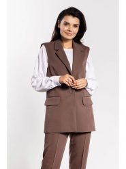 Awama Kamizelka w kolorze brązowym rozmiar: XL. Brązowe kamizelki damskie Awama, xl, bez wzorów, bez kaptura. Za 174.99 zł.