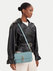Furla Torebka Iride S WB02206 ARE000 CN 4896S Niebieski jasny. Niebieskie listonoszki damskie Furla, bez wzorów, ze skóry, bez dodatków. Za 1,259.00 zł.