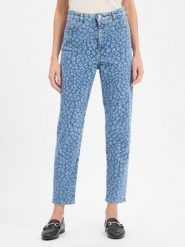 Marc Cain Damsie dżinsy typu mom jeans Kobiety Bawełna niebieski, 42. Niebieskie jeansy damskie Marc Cain. Za 1,149.95 zł.