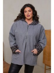Curvy Lady Kurtka przejściowa w kolorze szarym rozmiar: 44/46. Szare kurtki damskie Curvy Lady, bez wzorów, bez kaptura. Za 141.19 zł.