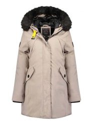 Geographical Norway Parka "Cherifa" w kolorze szarobrązowym rozmiar: M. Brązowe parki damskie Geographical Norway, m, bez kaptura. Za 250.35 zł.