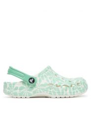 Crocs Klapki BAYA GRAPHIC CLOG 206230-3U3 Biały. Białe klapki damskie Crocs, bez wzorów, z tworzywa sztucznego, bez obcasa, bez zapięcia. Za 219.99 zł.