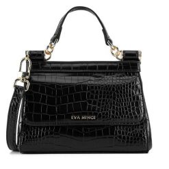 Torebka Eva Minge. Czarne torebki klasyczne damskie Eva Minge, bez dodatków. Za 329.99 zł.