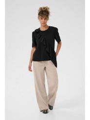 Cream Koszulka w kolorze czarnym rozmiar: XXL. Czarne bluzki damskie Cream, xxl, bez wzorów, bez kołnierzyka, bez ramiączek. Za 104.99 zł.