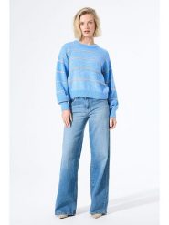 Garcia Sweter w kolorze błękitnym rozmiar: XS. Niebieskie swetry klasyczne damskie Garcia, xs, ze splotem, bez kołnierzyka. Za 130.99 zł.