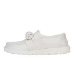 HeyDude Damskie Mokasyny Wendy Bow Shimmer. Szare mokasyny damskie Hey dude, z materiału, bez obcasa. Za 219.00 zł.