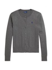 Polo Ralph Lauren Kardigan 211971871006 Szary Regular Fit. Szare kardigany damskie Polo Ralph Lauren, xl, bez wzorów, z bawełny. Za 859.99 zł.