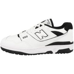 Buty do chodzenia dla dorosłych New Balance 550. Białe obuwie sportowe damskie New Balance, z gumy, bez zapięcia, trekkingowe. W wyprzedaży za 492.45 zł.