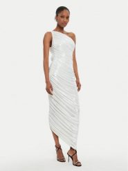 NORMA KAMALI Sukienka koktajlowa ST2243LMD07967 Écru Slim Fit. Sukienki damskie Norma Kamali, bez wzorów, z syntetyku, wizytowe, bez ramiączek. Za 1,039.00 zł.