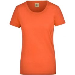 T-shirt damski Glemo fluo pomarańczowy, 100% bawełna, 160 g/m². Czerwone t-shirty damskie YB SPORTS, m, bez wzorów, z bawełny, bez kołnierzyka. Za 129.99 zł.