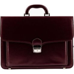 Elegancka teczka TIZANO T07 bordowa. Czerwone aktówki damskie TIZANO, ze skóry ekologicznej. Za 205.00 zł.