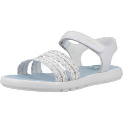 Sandały PABLOSKY 448900P Biały. Białe sandały damskie Pablosky, bez wzorów, ze skóry, bez obcasa, bez zapięcia. Za 254.99 zł.