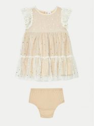 Gap Sukienka elegancka 646791-00 Écru Regular Fit. Sukienki dziewczęce GAP, bez wzorów, z syntetyku, bez ramiączek. Za 109.99 zł.