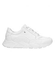 Wojas Skórzane sneakersy w kolorze białym rozmiar: 37. Białe obuwie sportowe damskie Wojas, ze skóry, bez zapięcia. Za 316.24 zł.