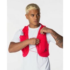 Kamizelka do biegania / Kamizelka nawadniająca – wiele przegród. Czarne kamizelki damskie HYSTRIDE, bez wzorów, bez kaptura. Za 195.00 zł.