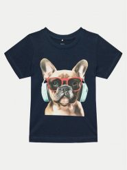NAME IT T-Shirt 13227490 Granatowy Regular Fit. Niebieskie t-shirty i koszulki chłopięce Name it, bez wzorów, z bawełny, bez kołnierzyka, bez ramiączek. Za 39.99 zł.