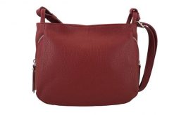 Listonoszka skórzana BARBERINI'S czerwona 946-13. Czerwone shopper bag Barberinis, bez wzorów, z lakierowanej skóry, małe, bez dodatków. Za 289.99 zł.