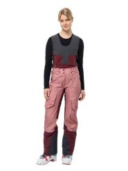 Jack Wolfskin Spodnie narciarskie "Alpsitze Air" w kolorze jasnoróżowo-bordowym rozmiar: L. Czerwone spodnie dresowe damskie Jack Wolfskin, l, bez wzorów, narciarskie. Za 1,076.21 zł.