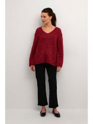 Kaffe Sweter "Alioma" w kolorze czerwonym rozmiar: XL. Czerwone swetry klasyczne damskie Kaffe, xl, z wełny, bez kołnierzyka. Za 70.24 zł.