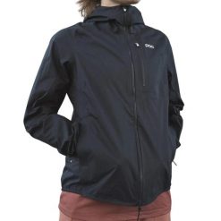 Kurtka rowerowa damska POC Motion Rain. Czarne kurtki damskie POC, m, bez wzorów, z poliesteru, bez kaptura. Za 865.99 zł.