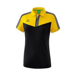 Damska koszulka polo Erima Squad. Czarne bluzki damskie Erima, l, bez wzorów, z materiału, sportowe, bez kołnierzyka, bez ramiączek. W wyprzedaży za 116.50 zł.