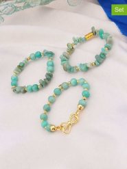 L'Atelier de Gaia Bransoletki (3 szt.) rozmiar: onesize. Niebieskie bransoletki damskie L'Atelier de Gaia, z mosiądzu. Za 42.95 zł.