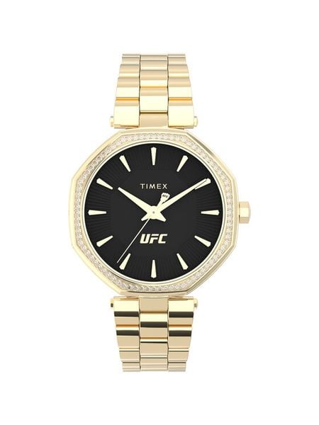 Timex Zegarek TW2V83100 Złoty. Żółte, analogowe zegarki damskie Timex, złote. Za 599.99 zł.