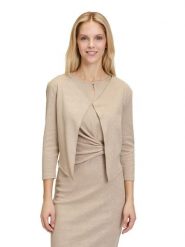 CARTOON Bolerko w kolorze beżowym rozmiar: 42. Brązowe swetry klasyczne damskie Cartoon, bez kołnierzyka. Za 69.99 zł.