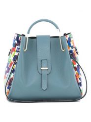 Anna Morellini Skórzana torebka "Ana" w kolorze błękitnym - 29 x 24 x 13 cm rozmiar: onesize. Niebieskie torebki klasyczne damskie Anna Morellini, z materiału, bez dodatków. Za 214.19 zł.