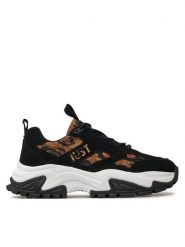 Just Cavalli Sneakersy 77RA3SC1 Brązowy. Brązowe obuwie sportowe damskie Just Cavalli, ze skóry, bez zapięcia. Za 599.99 zł.