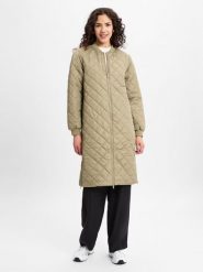 Noisy May Pikowany płaszcz - NMGilly Kobiety Sztuczne włókno zielony, L. Zielone płaszcze damskie Noisy may, l, bez wzorów, z włókna, bez kaptura. Za 279.95 zł.