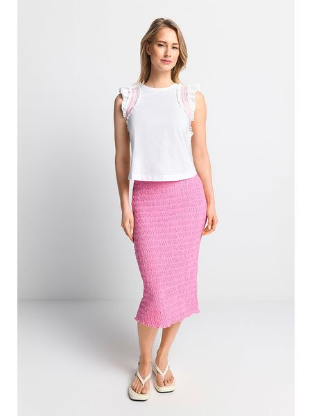 Rich & Royal Bluzka w kolorze białym rozmiar: L. Białe bluzki damskie Rich & Royal, l, bez wzorów, z bawełny, bez kołnierzyka, bez ramiączek. Za 132.05 zł.