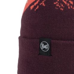 Czapka BUFF KNITTED BEANIE TATIK BURGUNDY. Brązowe czapki damskie Buff, bez wzorów, z elastanu. Za 123.19 zł.