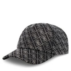 Czapka z daszkiem Guess. Czarne czapki z daszkiem damskie Guess, z aplikacjami. Za 159.99 zł.