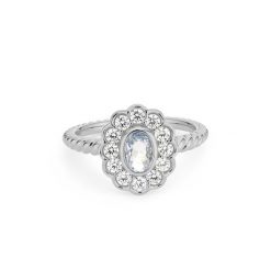 Pierścionek 24Kae - srebro Pierścionki 1 ct Damski. Pierścionki damskie z cyrkonią, srebrne. Za 417.99 zł.