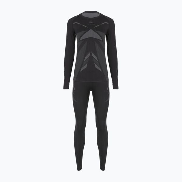 Komplet bielizny termoaktywnej damskiej KADVA ALPINESTEP THERMO LIGHT PLUS. Czarne komplety bielizny KADVA, bez wzorów. Za 99.99 zł.