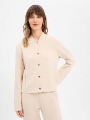 JOOP! kurtka dresowa - Tobina Kobiety beżowy, 34. Brązowe kurtki sportowe damskie Joop!, bez wzorów, z dresówki, bez kaptura. Za 649.95 zł.