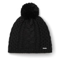 Czapka Eisbar Afra Pompon MÜ. Czarne czapki damskie Eisbär, na zimę, bez wzorów, z materiału. Za 151.00 zł.