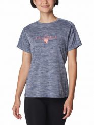Columbia Koszulka sportowa "Zero Rules™" w kolorze niebieskim rozmiar: M. Niebieskie koszulki sportowe damskie Columbia, m, bez wzorów, z materiału, bez ramiączek, outdoorowe. Za 79.03 zł.